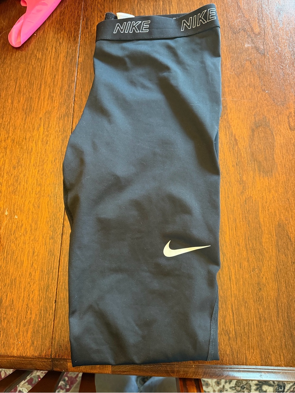 Bundle of 5 exercise leggings. Nike, Tek gear, Brooks, and Adidas.